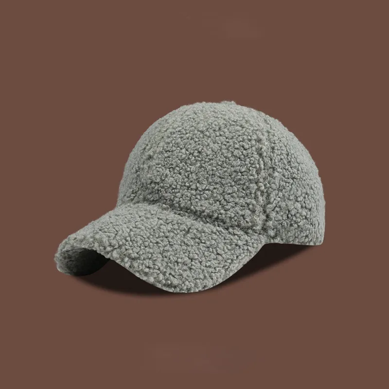 EEEENO Lambswool Baseball Caps Unisex-15