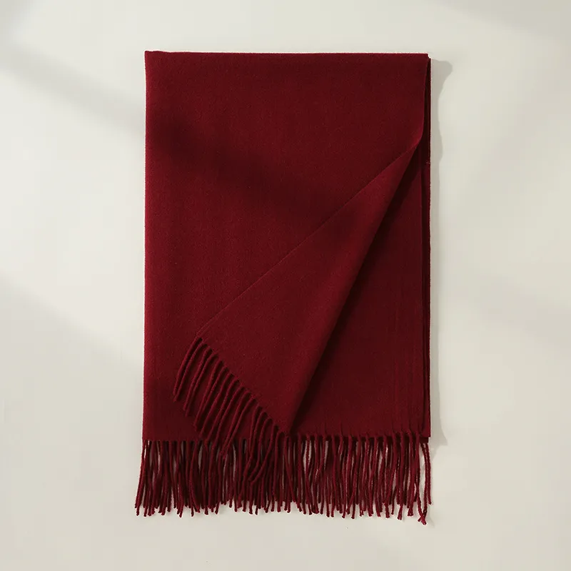 EEEENO Polyester Knit Scarves Unisex-1