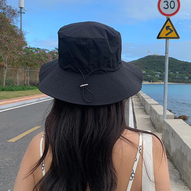 EEEENO Polyester Bucket Hats Unisex-1
