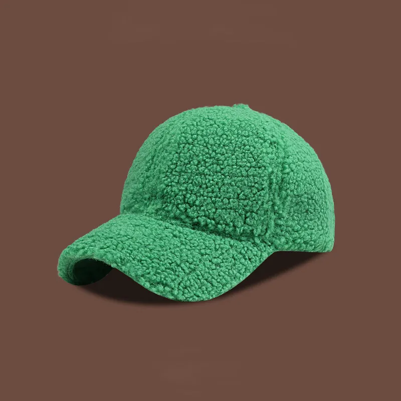 EEEENO Lambswool Baseball Caps Unisex-17