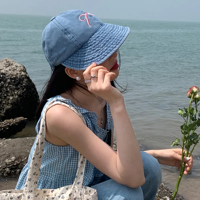 EEEENO Cotton Bucket Hats Women's-4