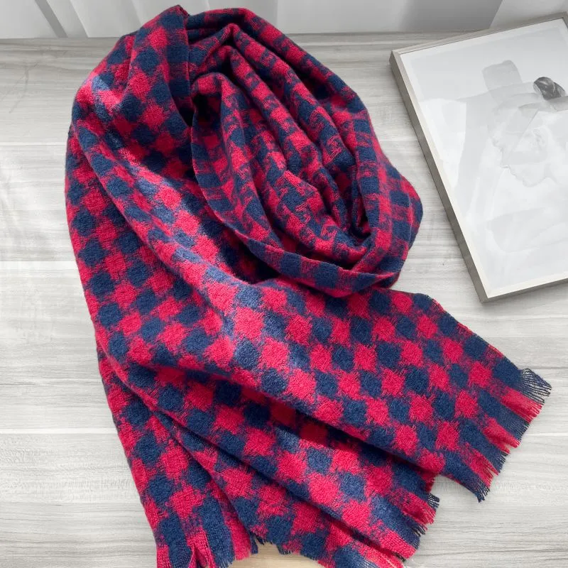 EEEENO Polyester Knit Scarves Unisex-9
