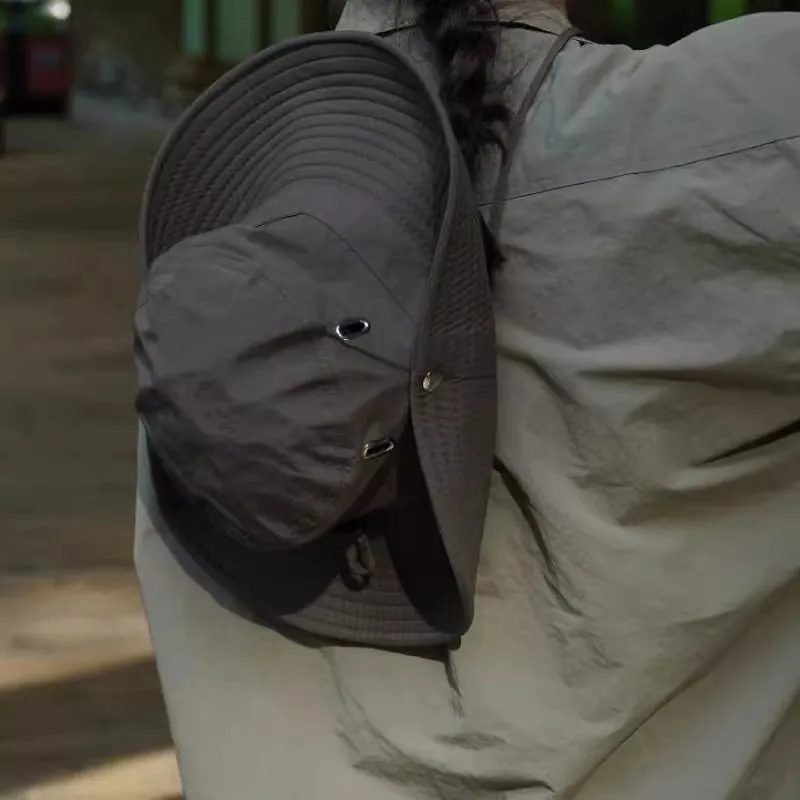 EEEENO Cotton Bucket Hats Unisex-1