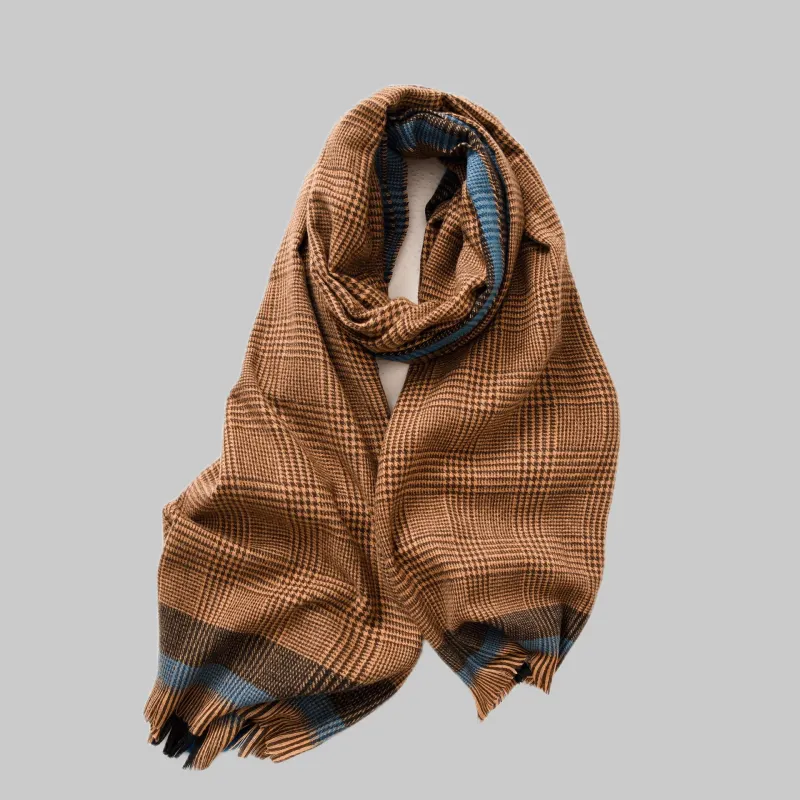 EEEENO Polyester Knit Scarves Unisex-12
