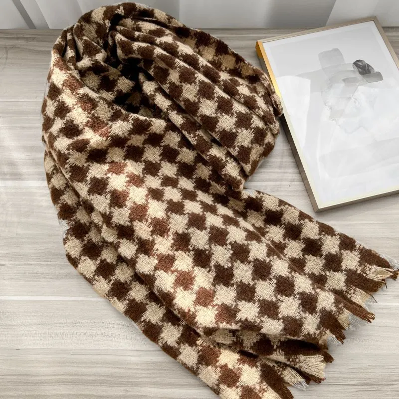 EEEENO Polyester Knit Scarves Unisex-7