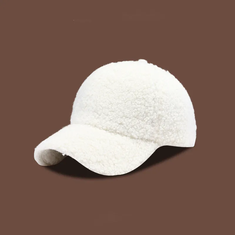 EEEENO Lambswool Baseball Caps Unisex-11