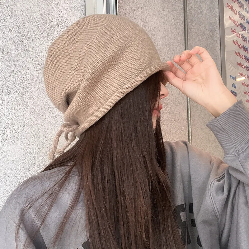 EEEENO Cotton Polyester Blend Beanies Unisex-2