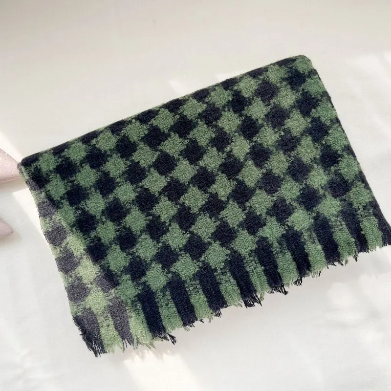 EEEENO Polyester Knit Scarves Unisex-3