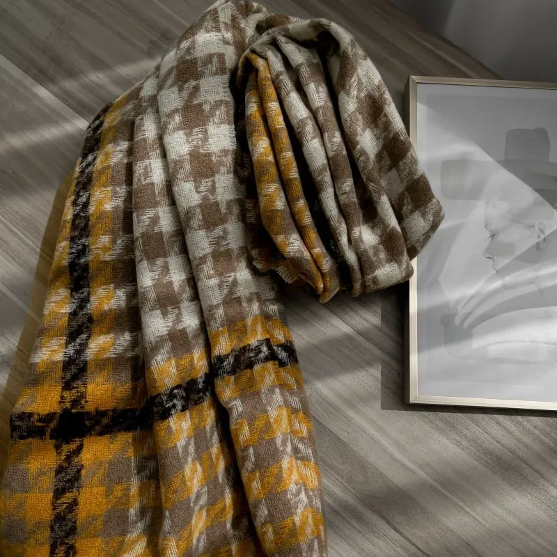 EEEENO Polyester Knit Scarves Unisex-3