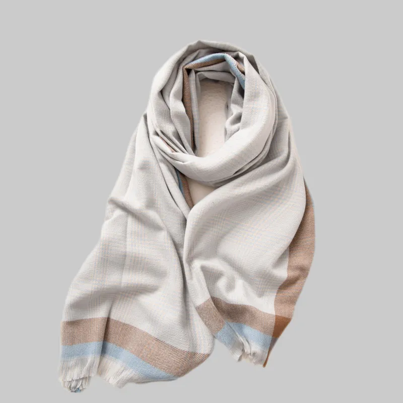 EEEENO Polyester Knit Scarves Unisex-6