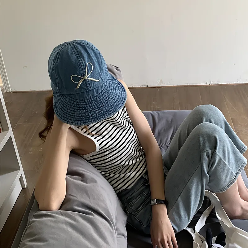 EEEENO Cotton Bucket Hats Women's-6