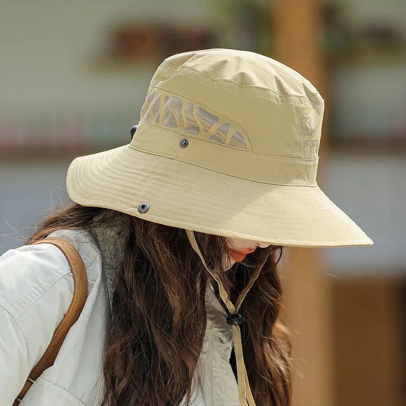 EEEENO Polyester Bucket Hats Unisex-1