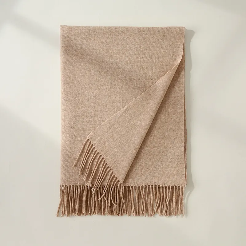 EEEENO Polyester Knit Scarves Unisex-11