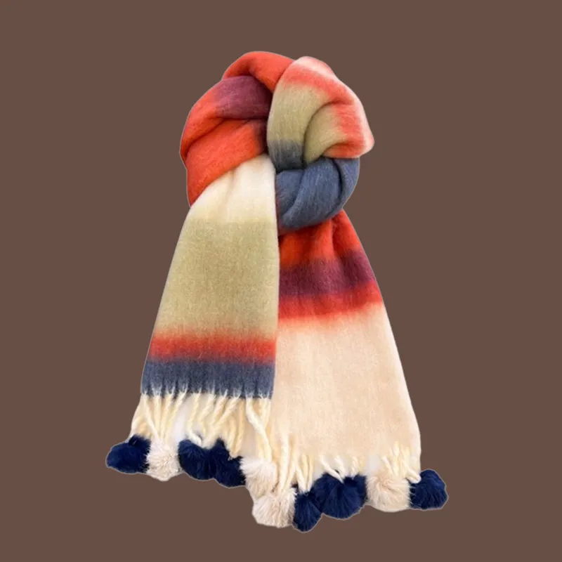 EEEENO Knit Scarves Women's-3