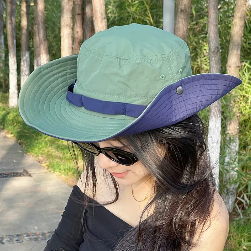 EEEENO Cotton Bucket Hats Unisex-3