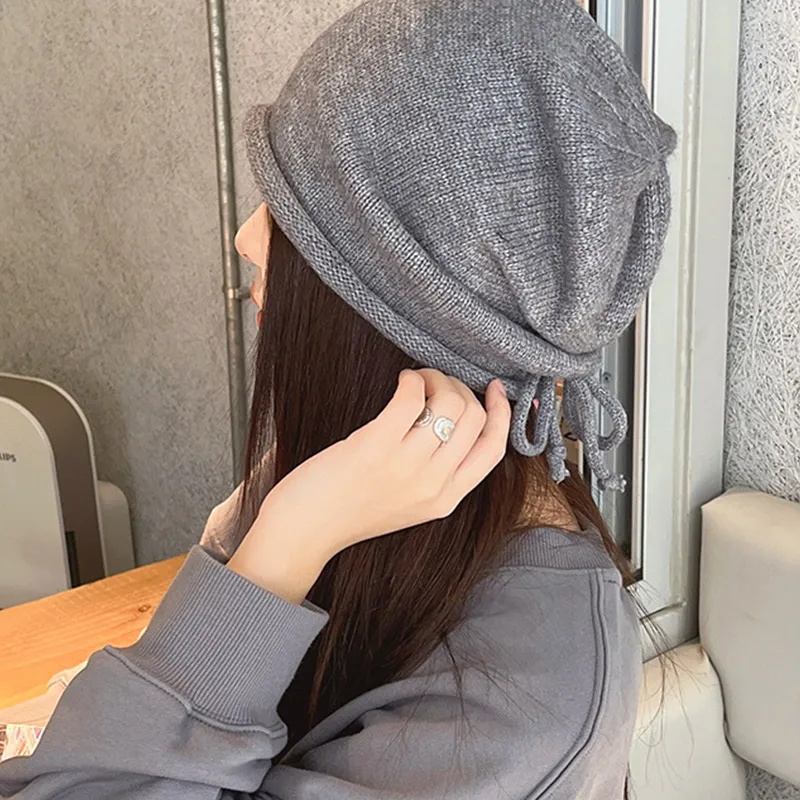 EEEENO Cotton Polyester Blend Beanies Unisex-4