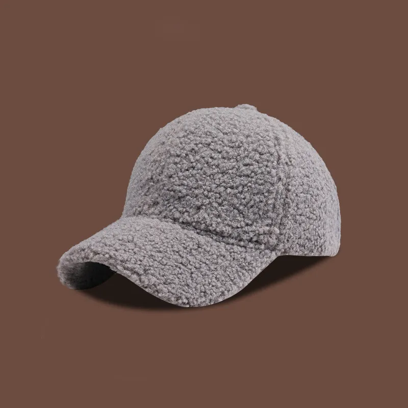 EEEENO Lambswool Baseball Caps Unisex-21