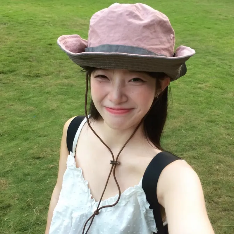 EEEENO Cotton Bucket Hats Unisex-8