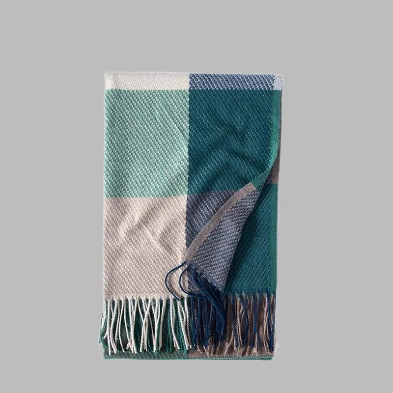 EEEENO Polyester Knit Scarves Unisex-15