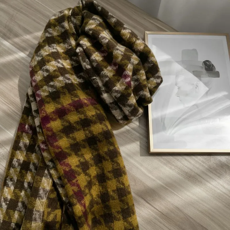 EEEENO Polyester Knit Scarves Unisex-7