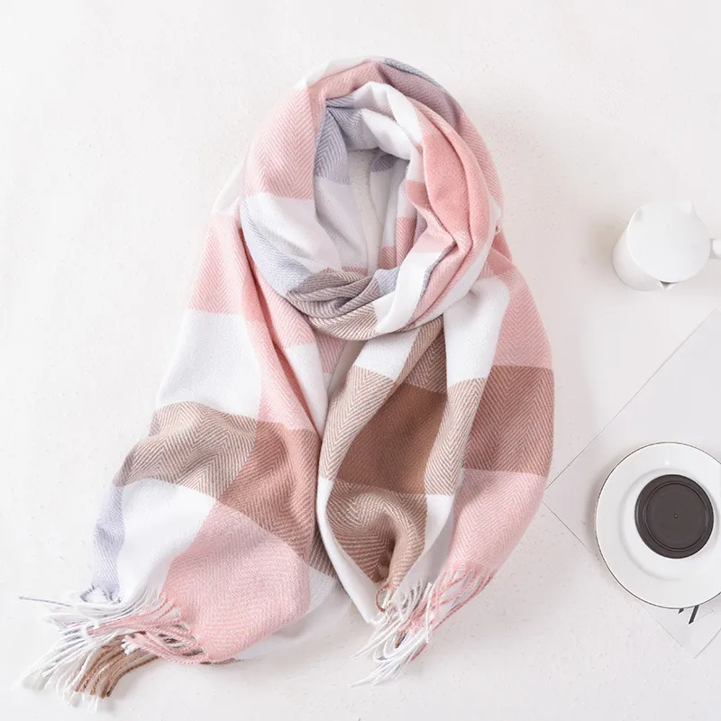 EEEENO Polyester Knit Scarves Unisex-7