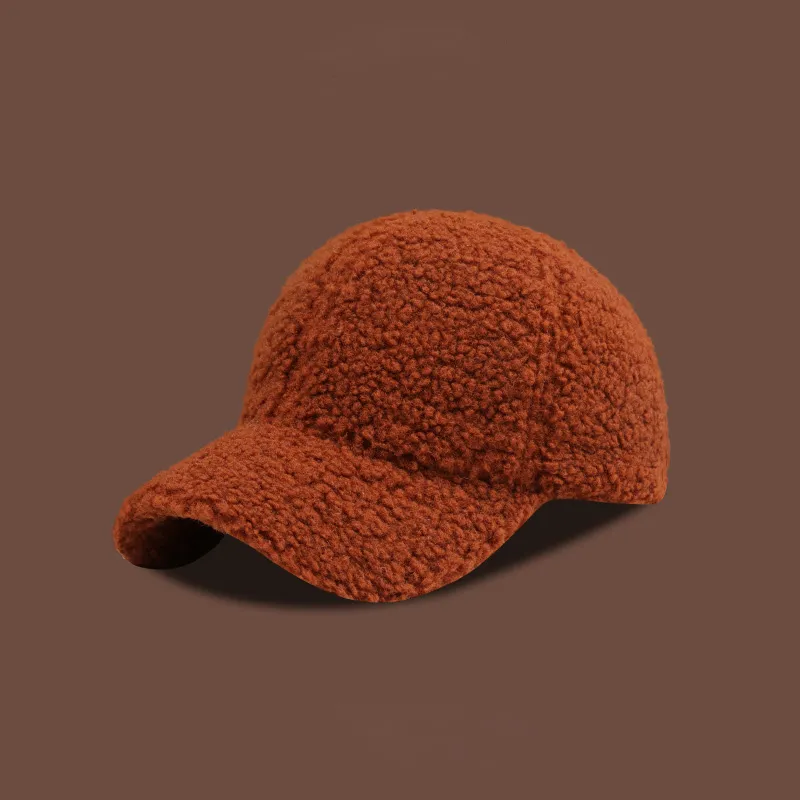 EEEENO Lambswool Baseball Caps Unisex-7