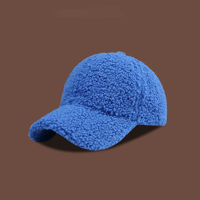 EEEENO Lambswool Baseball Caps Unisex-1