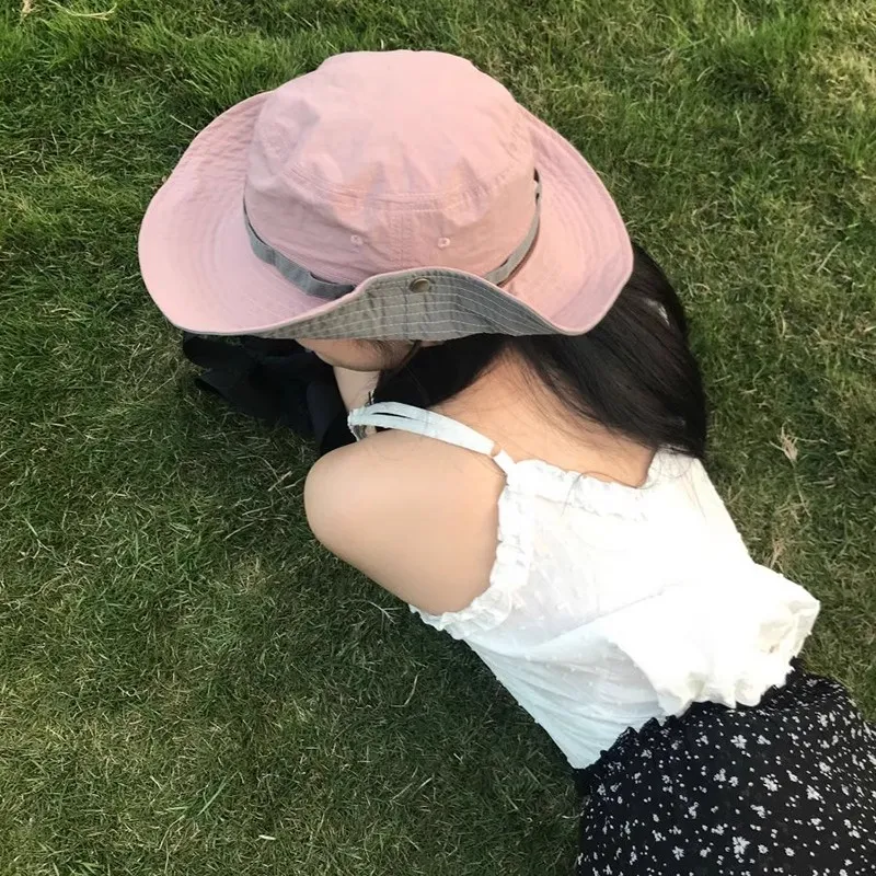 EEEENO Cotton Bucket Hats Unisex-10