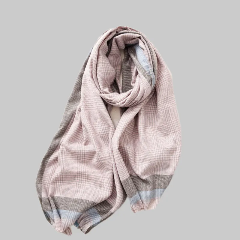 EEEENO Polyester Knit Scarves Unisex-9