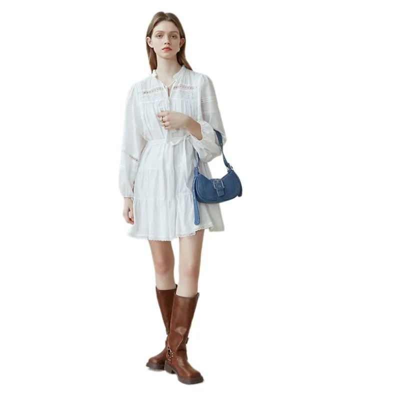 KAISER Long Sleeved Dresses Women's White-3