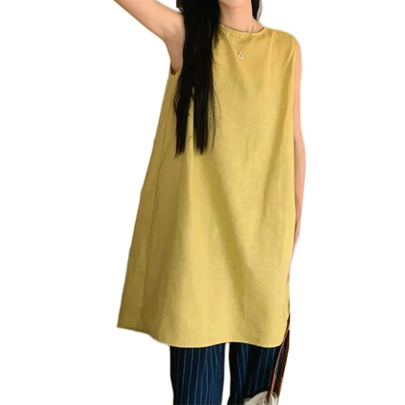 KAISER Sleeveless Dress Women's Yellow-4