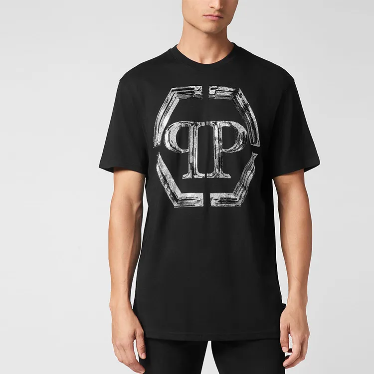 PHILIPP PLEIN Ss Strass Hexagon T shirt-1
