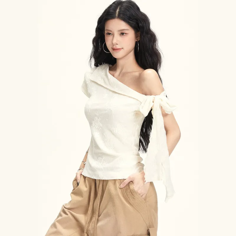 COVER TIME T Shirt Women's White-4