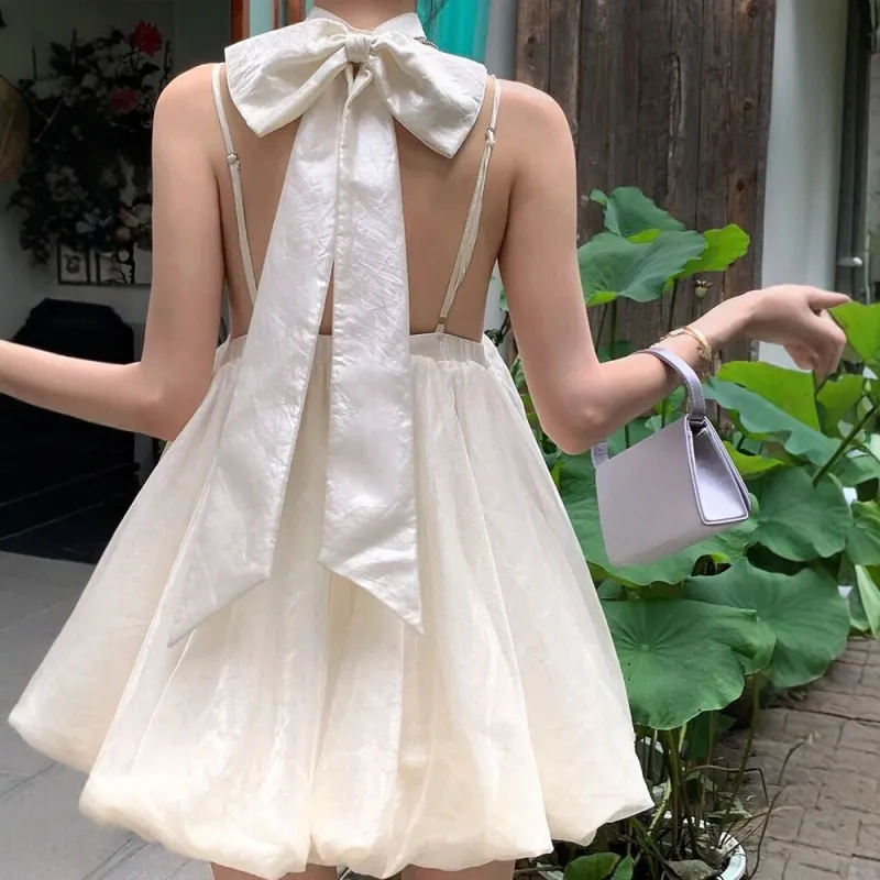 COVER TIME Slip Dresses Women's White-5