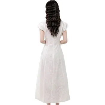 COVER TIME Short Sleeved Dress Women's Apricot