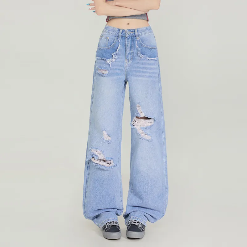 COVER TIME Jeans Women's Vintage Blue-5