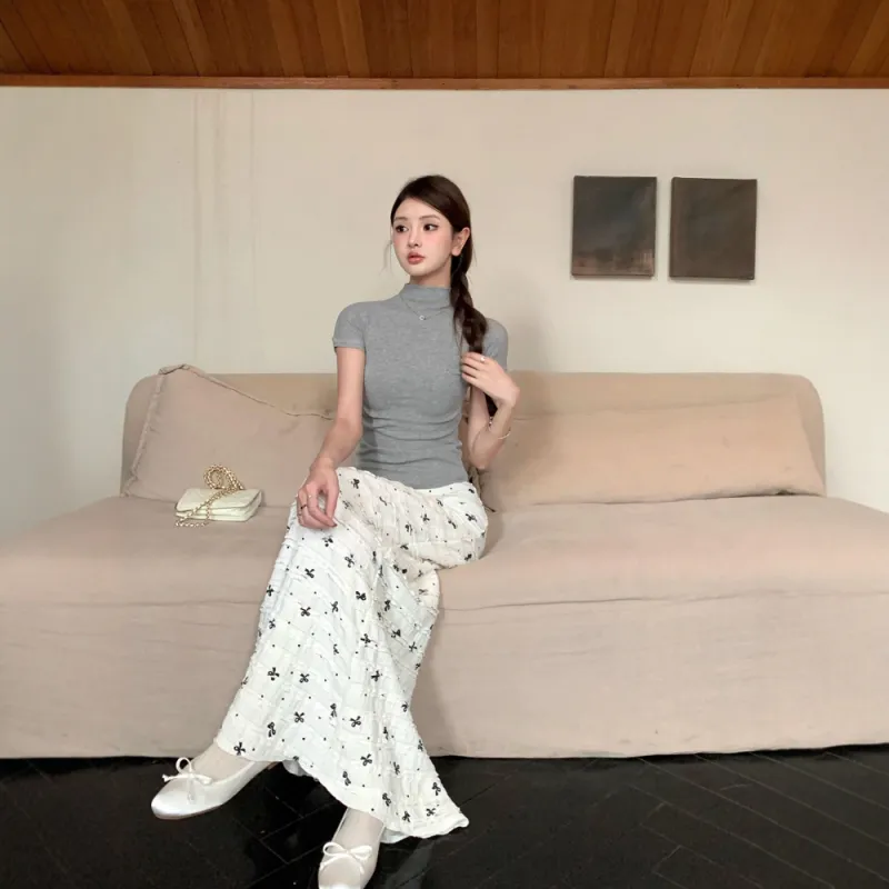 COVER TIME Two Piece Skirt Sets Women's-5