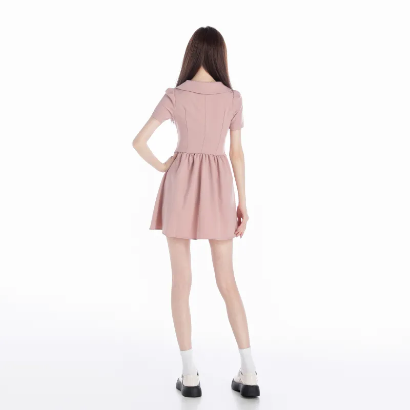 COVER TIME Short-Sleeved Dresses Women's Pink-2