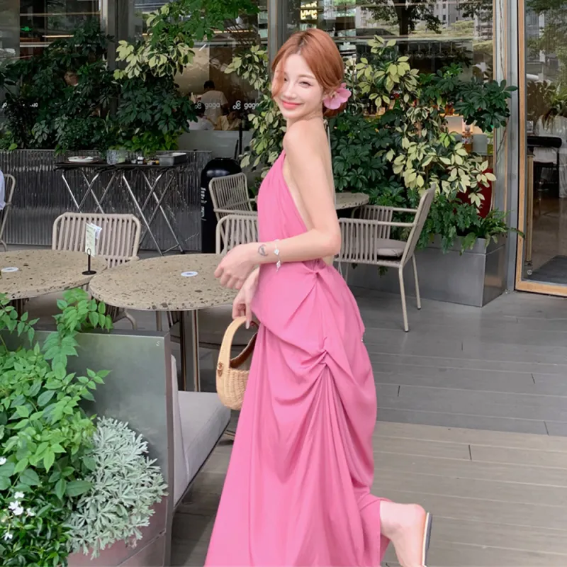 COVER TIME Slip Dresses Women's Rose Red-2