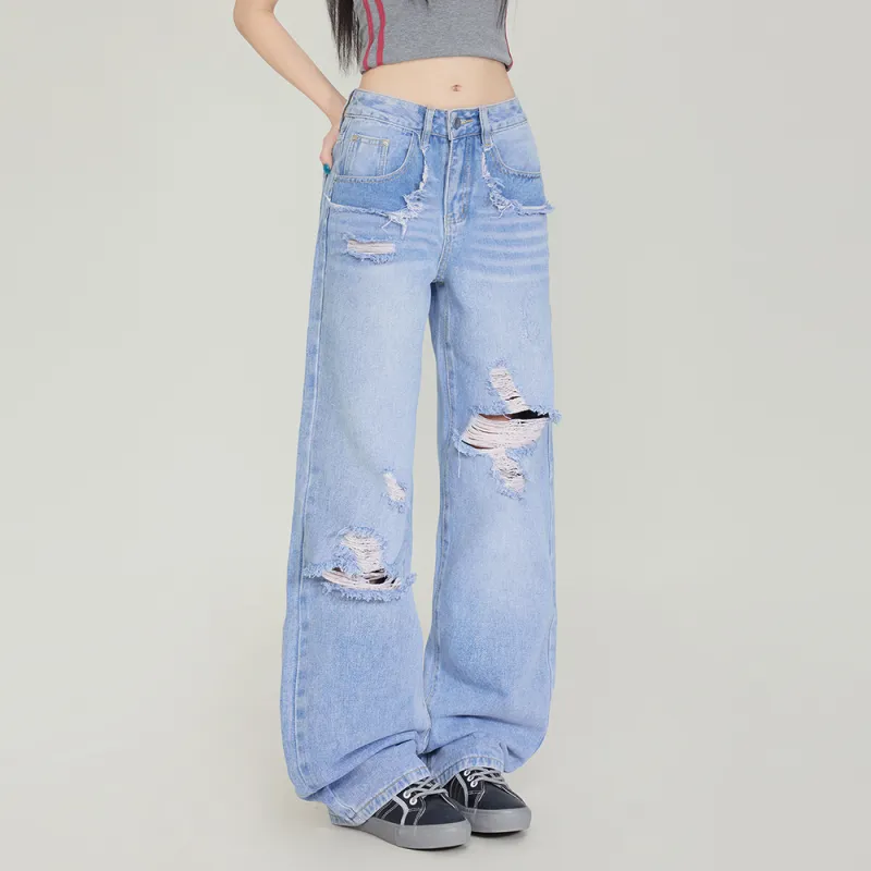 COVER TIME Jeans Women's Vintage Blue-4