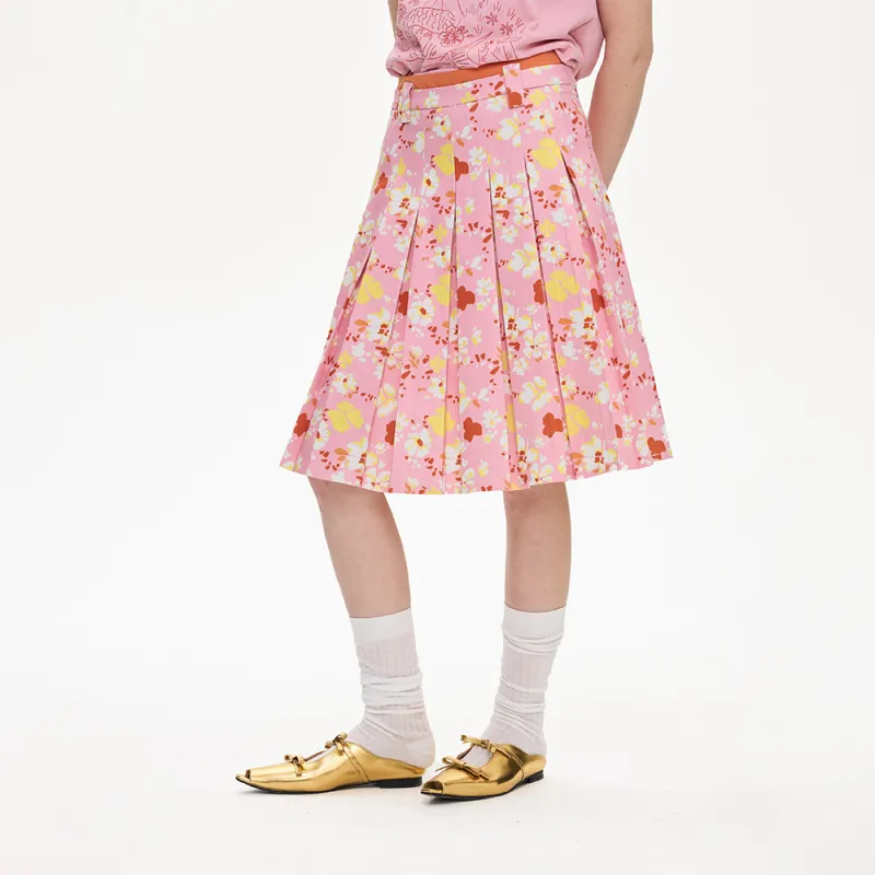 COVER TIME Casual Long Skirt Women's Pink-5