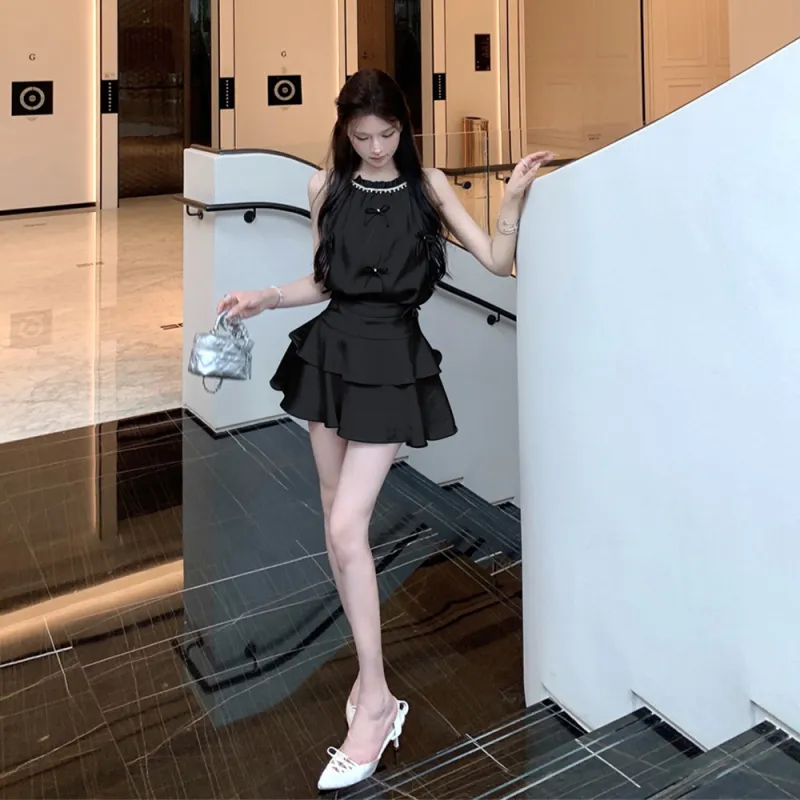 COVER TIME Two Piece Skirt Sets Women's-5