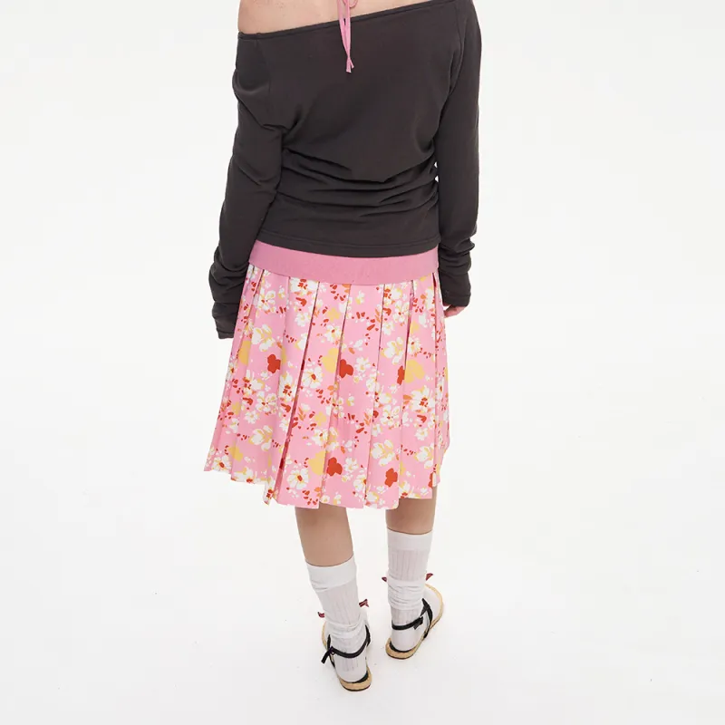 COVER TIME Casual Long Skirt Women's Pink-6