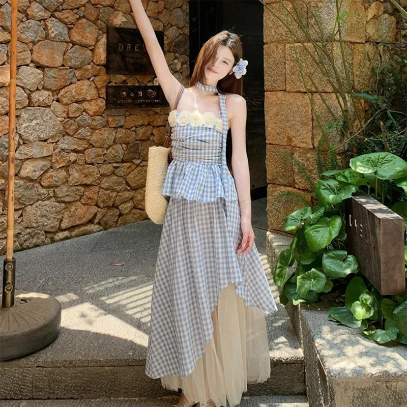 COVER TIME Two Piece Skirt Sets Women's-4