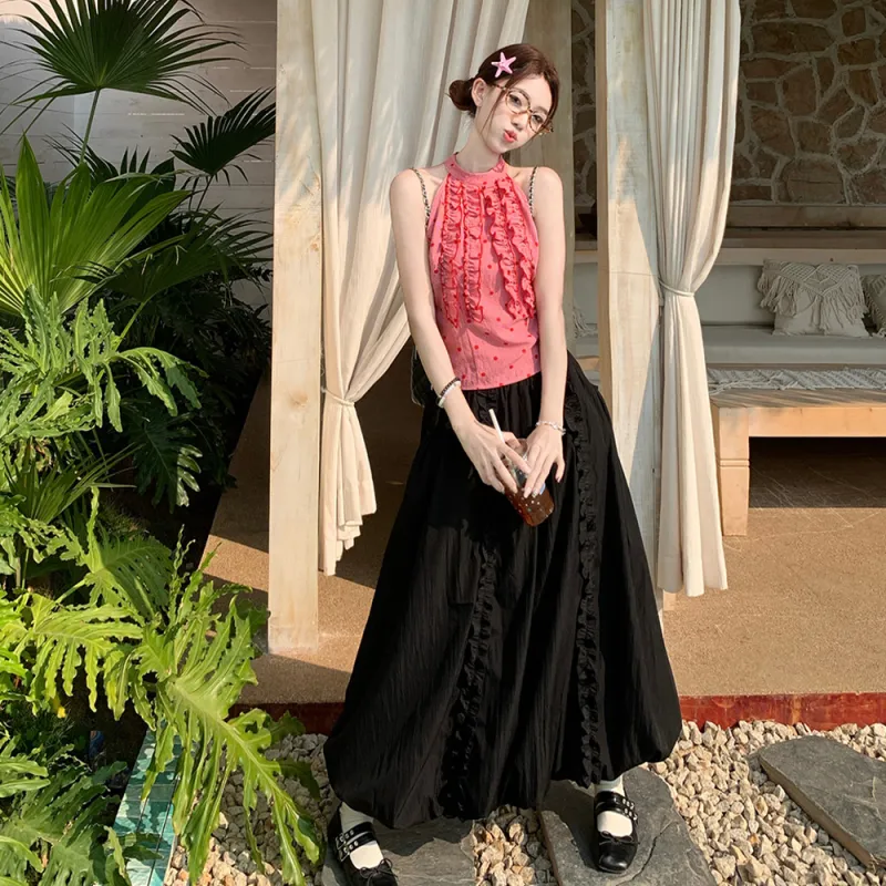 COVER TIME Two Piece Skirt Sets Women's-5