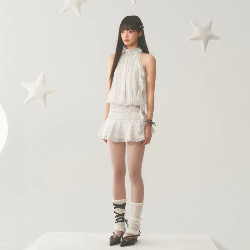 COVER TIME Sleeveless Dress Women's White-3