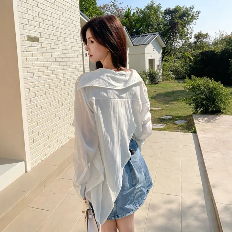 COVER TIME Shirts Women's White-3