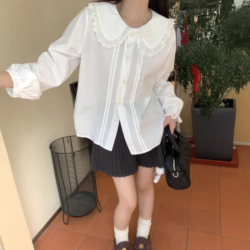 COVER TIME Shirts Women's White-5
