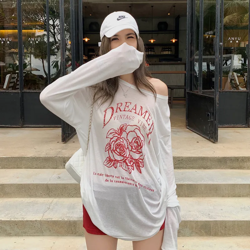 COVER TIME T Shirts Women's White-1