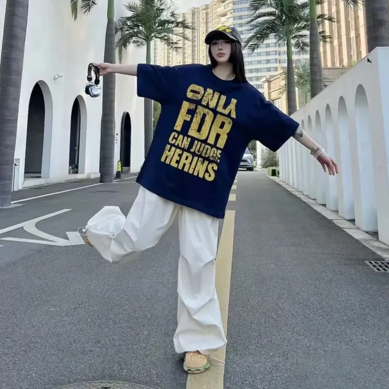 GY.VG T Shirts Unisex Navy Blue-4